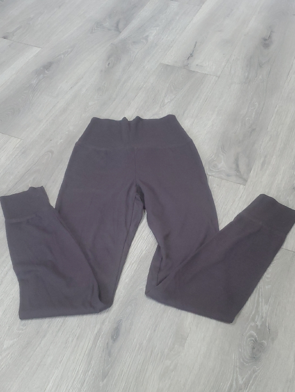 Joah Brown Flex Ribb High-Rise Charcoal Leggings Xs/s